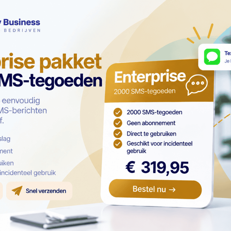 SMS-pakket Enterprise - 2000 SMS