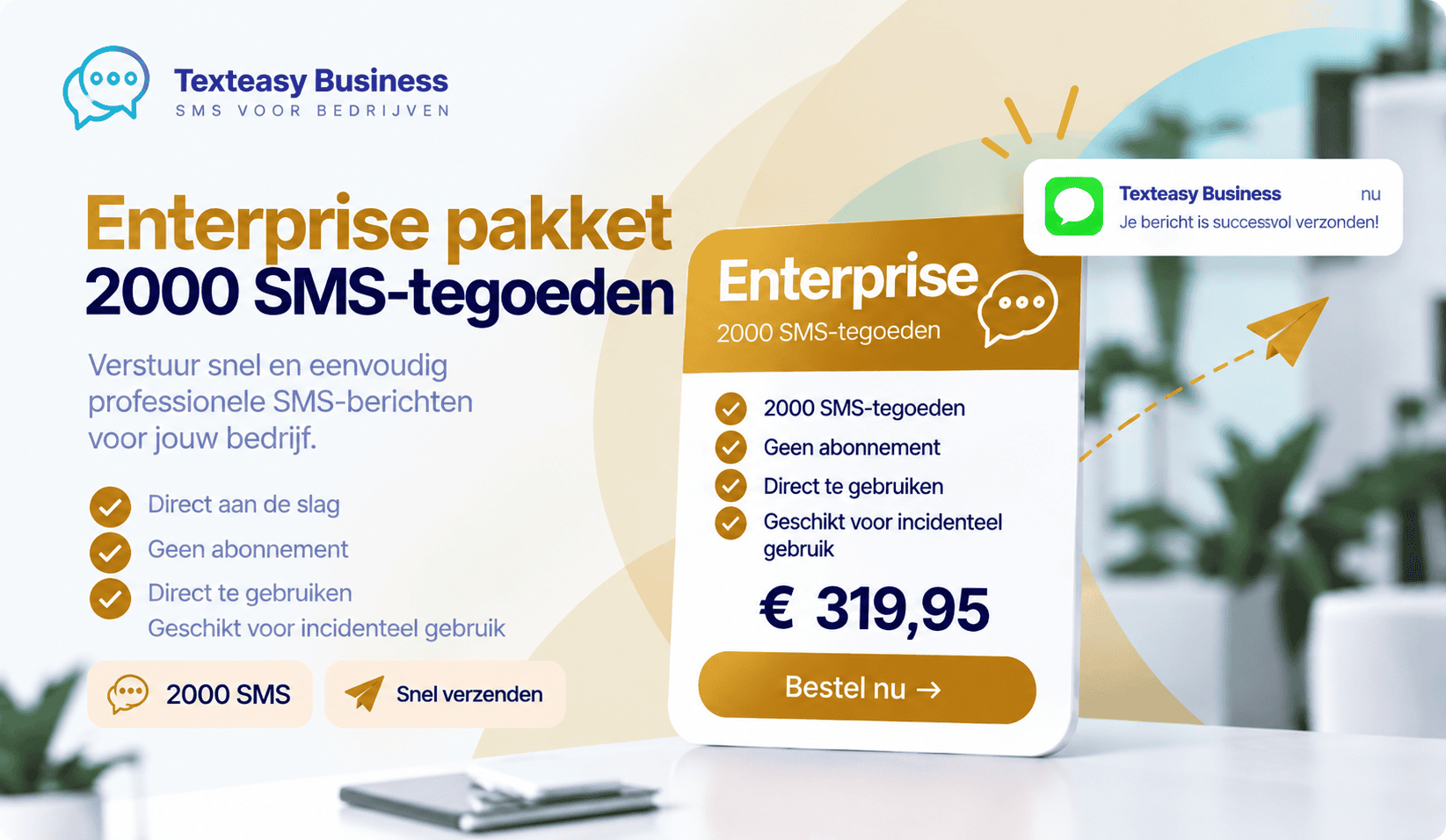 SMS-pakket Enterprise - 2000 SMS