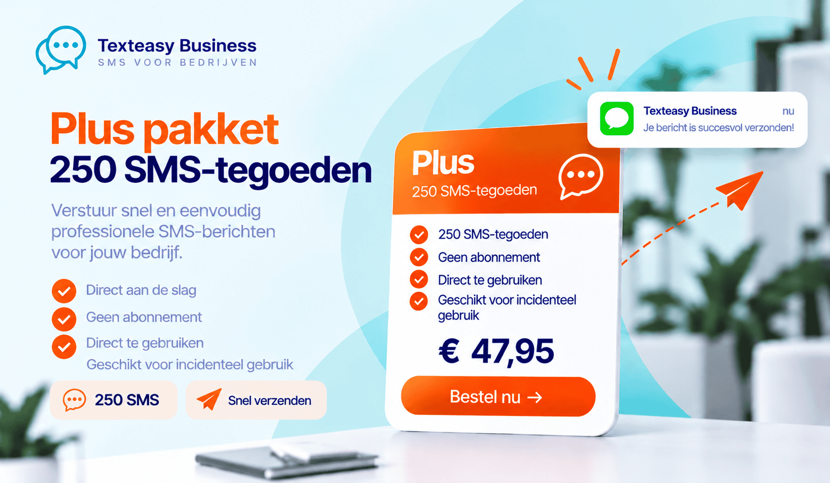 SMS-pakket Plus - 250 SMS