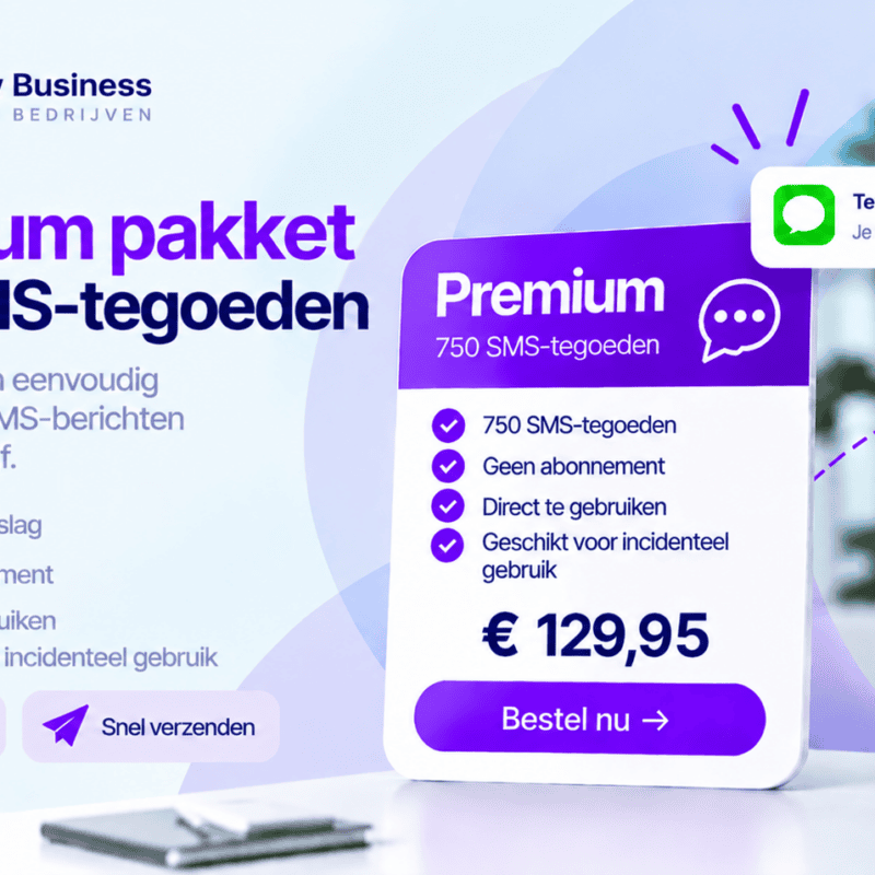 SMS-pakket Premium - 750 SMS